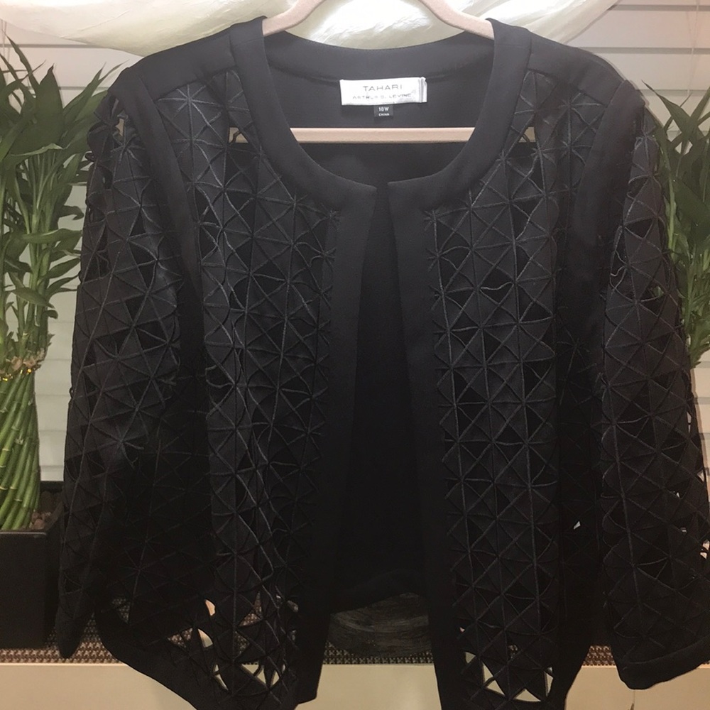 Tahari Plus Size Bolero Dress Jacket 18W